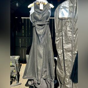 Black 2 Piece Evening Gown